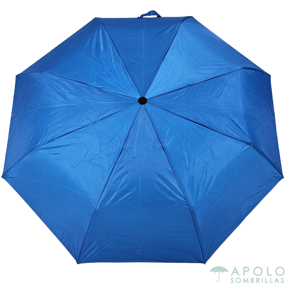 Paraguas pequeño azul rey Apolo 21 N03, ligero y resistente, ideal para protección solar y días lluviosos.