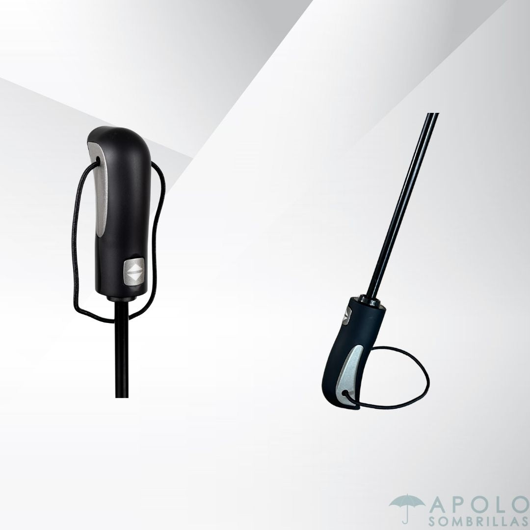 Mango ergonómico de la sombrilla ejecutiva negra 27 pulgadas, ideal para uso prolongado