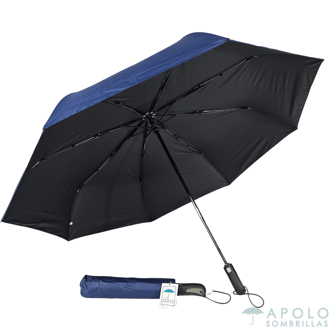 Sombrilla Grande Top Executive Doble Automática de Bolso 27” N12 – Plegable, Resistente al Viento y con Filtro UV para Eventos