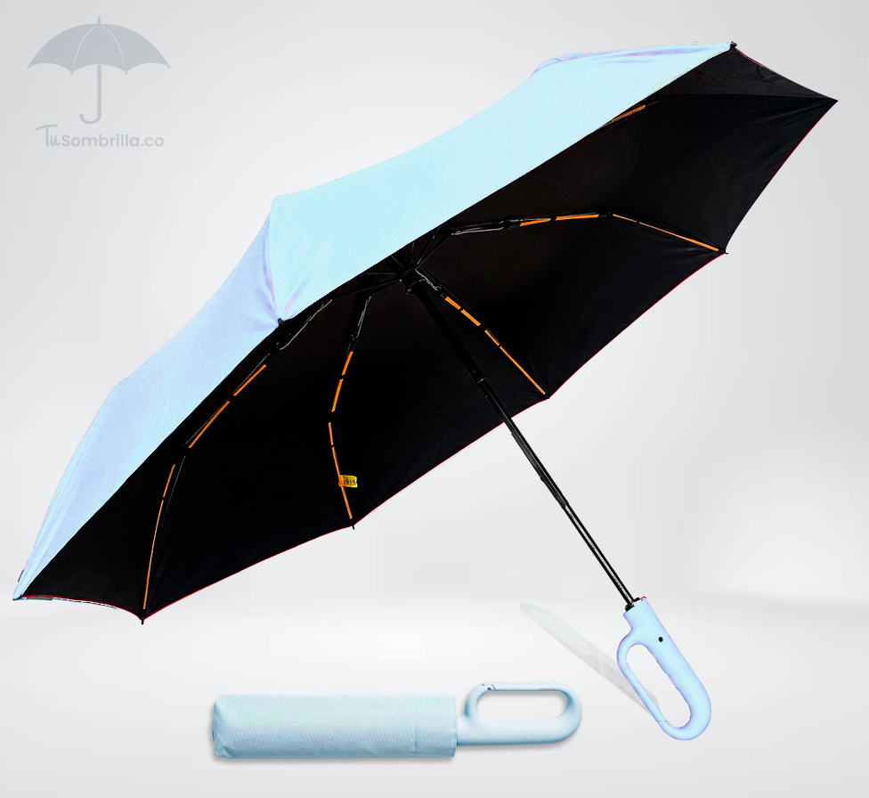 Sombrilla Clip Grande Doble Automática Premium 23” - Ref: N10 – Resistente, Compacta y con Protección UV para Todo Clima