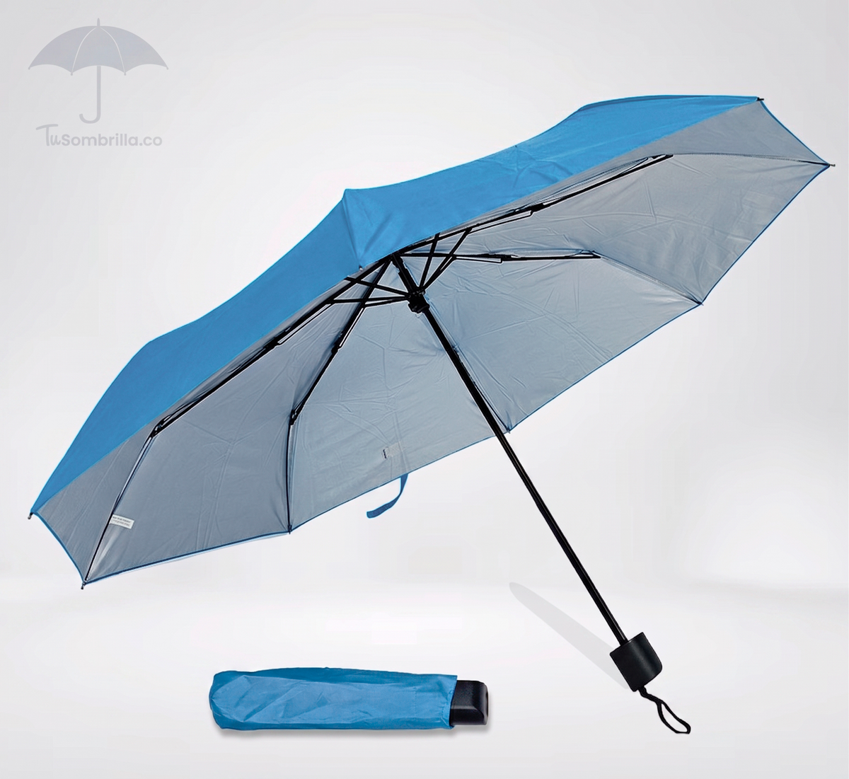 Sombrilla Manual de Bolso Apolo 21" - Ref: N03 – Compacta, Resistente y Estilo para Eventos