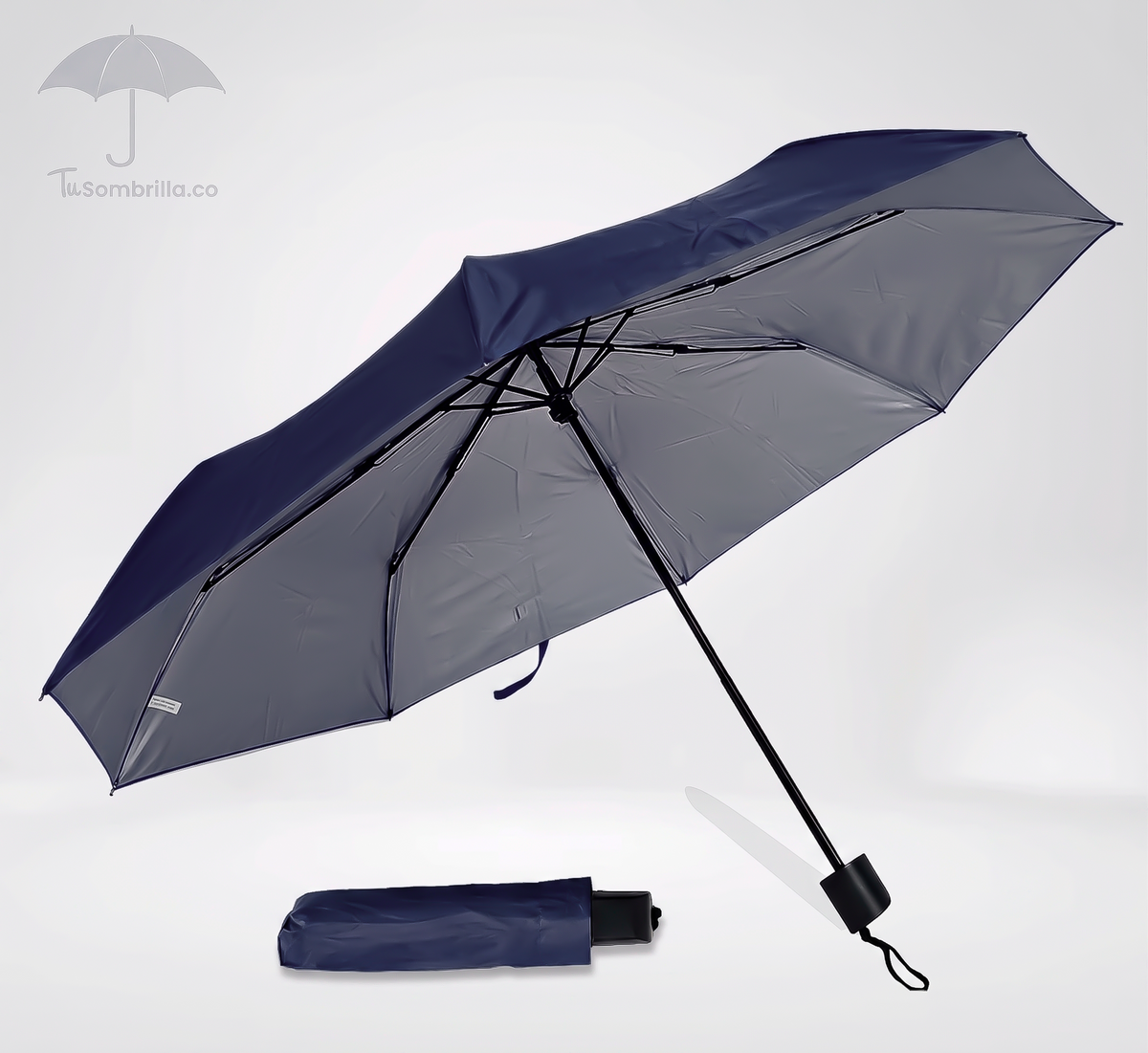 Sombrilla Manual de Bolso Apolo 21" - Ref: N03 – Compacta, Resistente y Estilo para Eventos