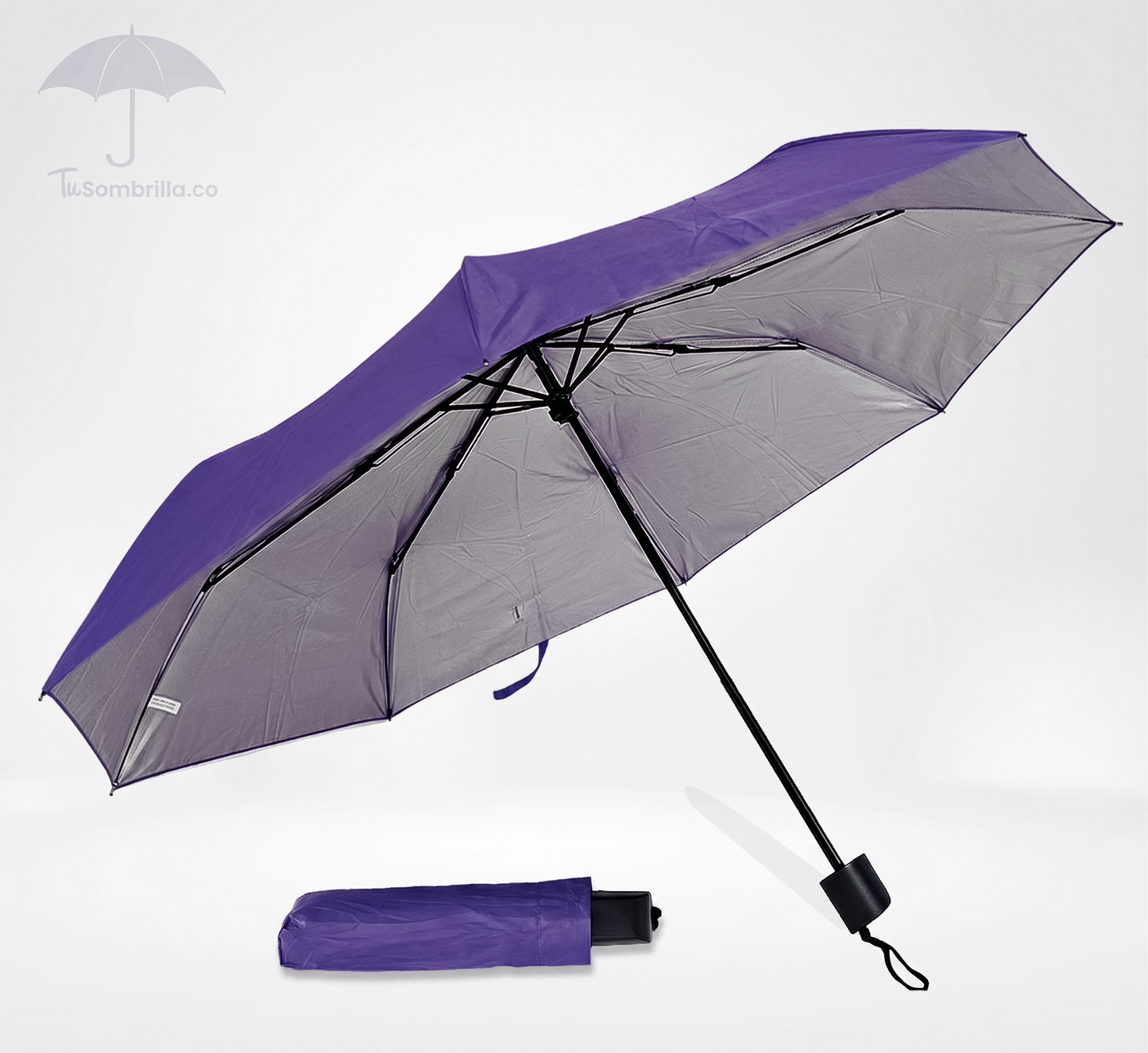 Sombrilla Manual de Bolso Apolo 21" - Ref: N03 – Compacta, Resistente y Estilo para Eventos