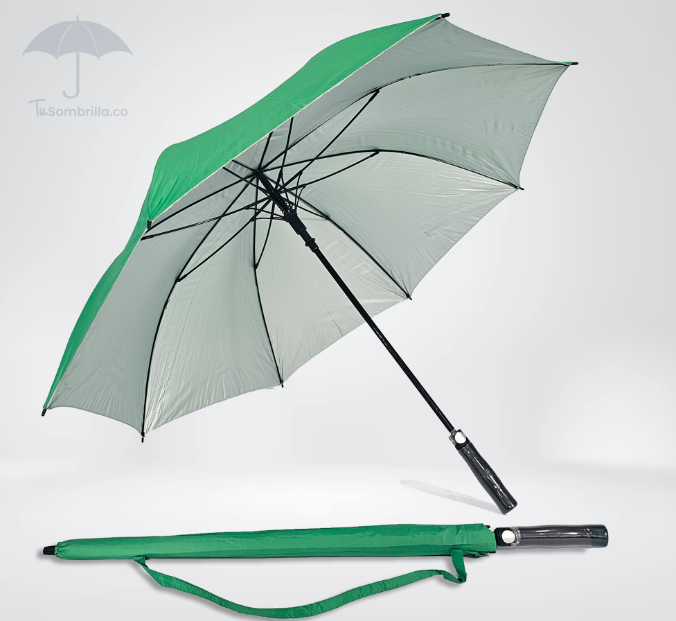 Sombrilla Grande Automática Tipo Golf Premium Apolo con Protección UV 30"- Ref: N04