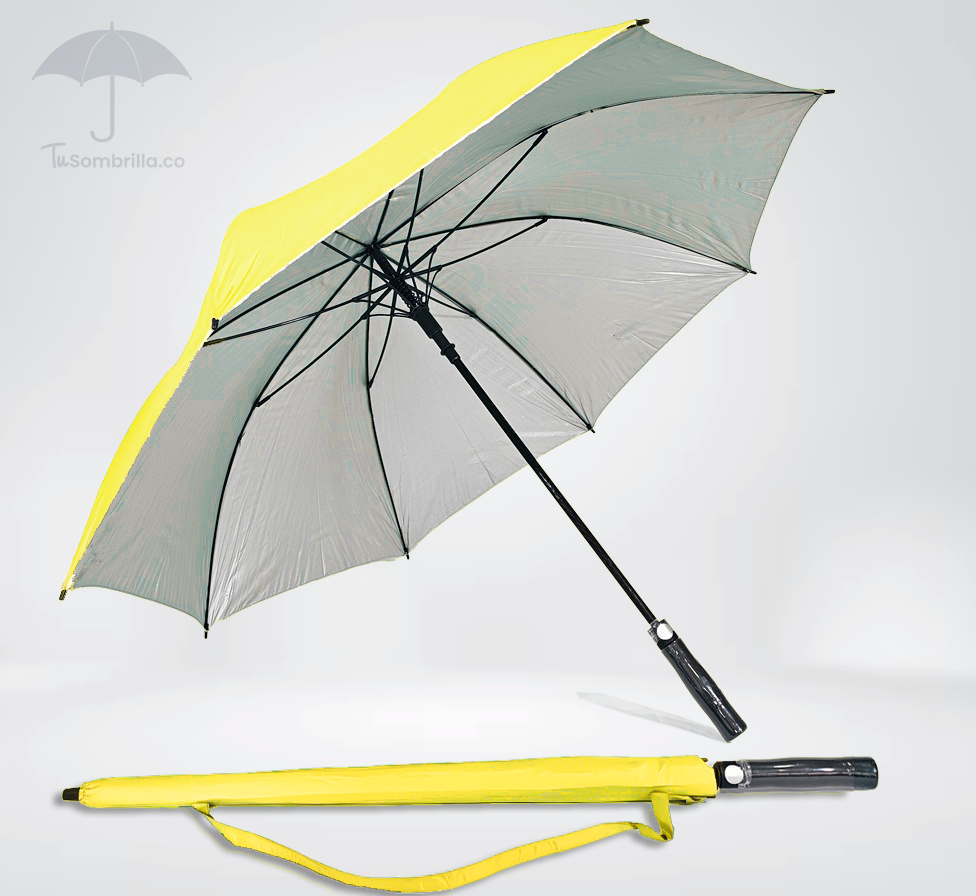 Sombrilla Grande Automática Tipo Golf Premium Apolo con Protección UV 30"- Ref: N04