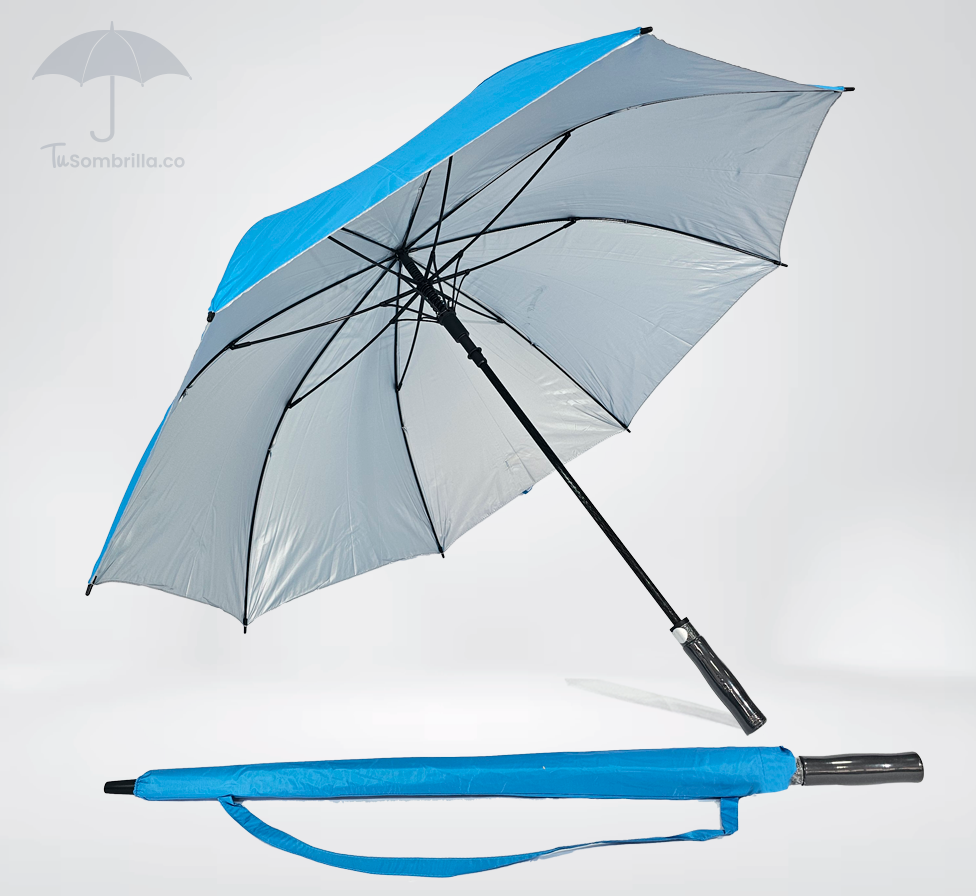 Sombrilla Grande Automática Tipo Golf Premium Apolo con Protección UV 30"- Ref: N04