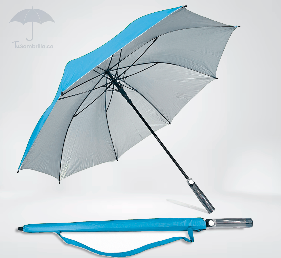 Sombrilla Grande Automática Tipo Golf Premium Apolo con Protección UV 30"- Ref: N04