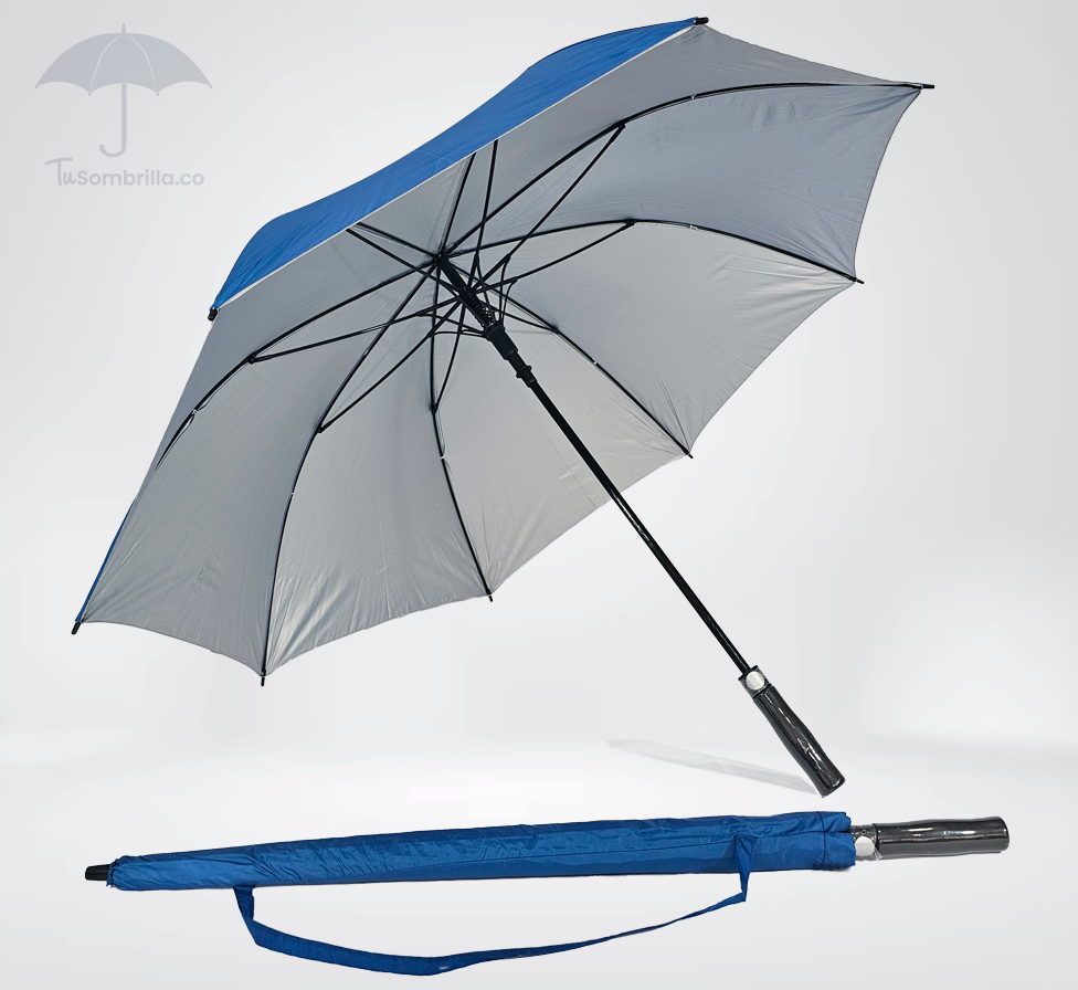 Sombrilla Grande Automática Tipo Golf Premium Apolo con Protección UV 30"- Ref: N04