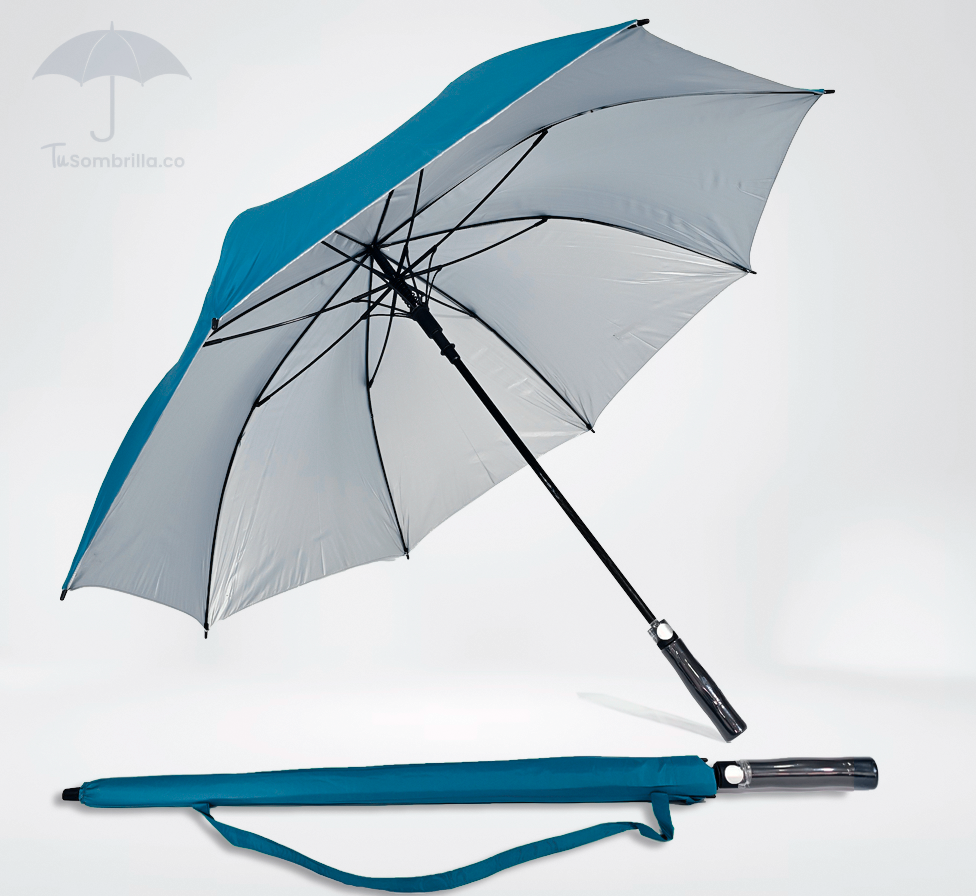 Sombrilla Grande Automática Tipo Golf Premium Apolo con Protección UV 30"- Ref: N04