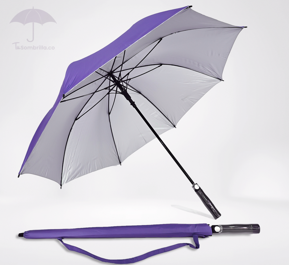 Sombrilla Grande Automática Tipo Golf Premium Apolo con Protección UV 30"- Ref: N04