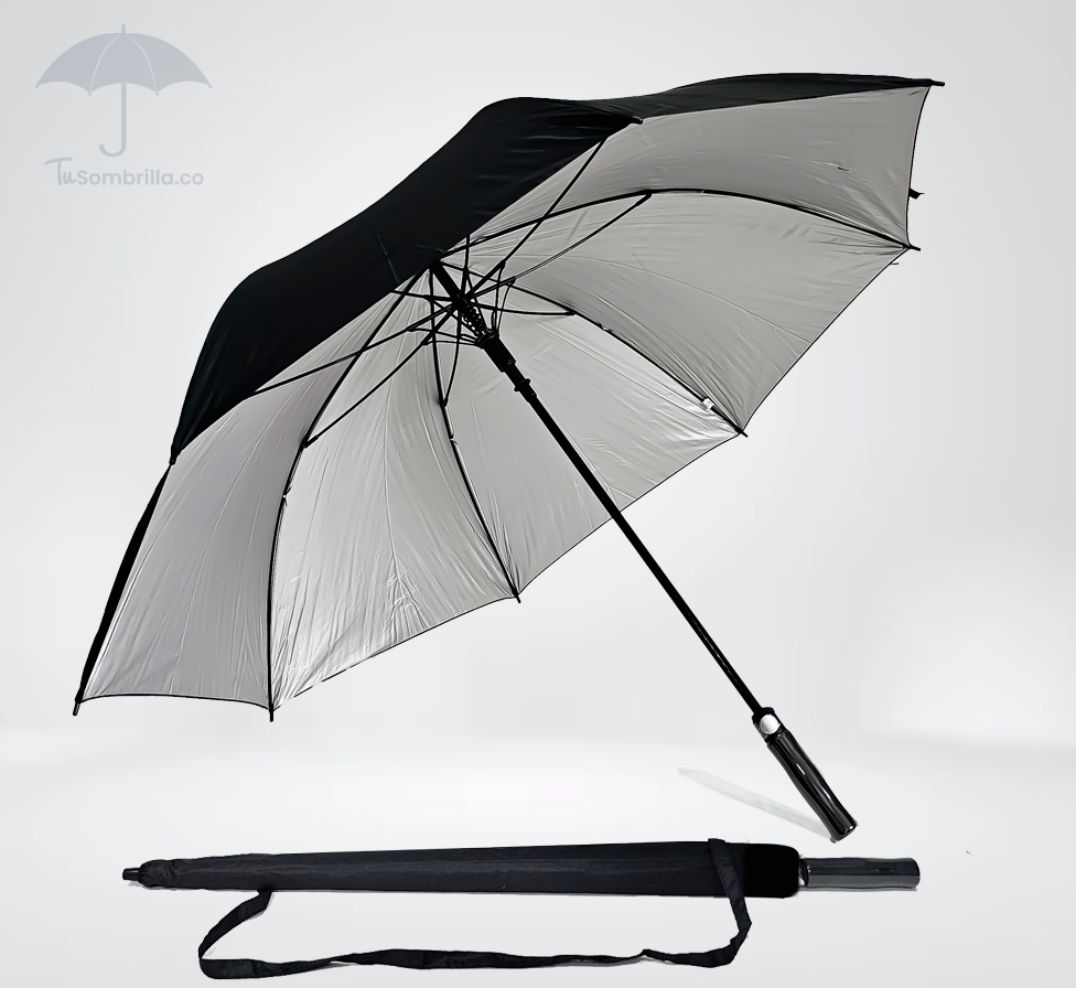 Sombrilla Grande Automática Tipo Golf Premium Apolo con Protección UV 30"- Ref: N04