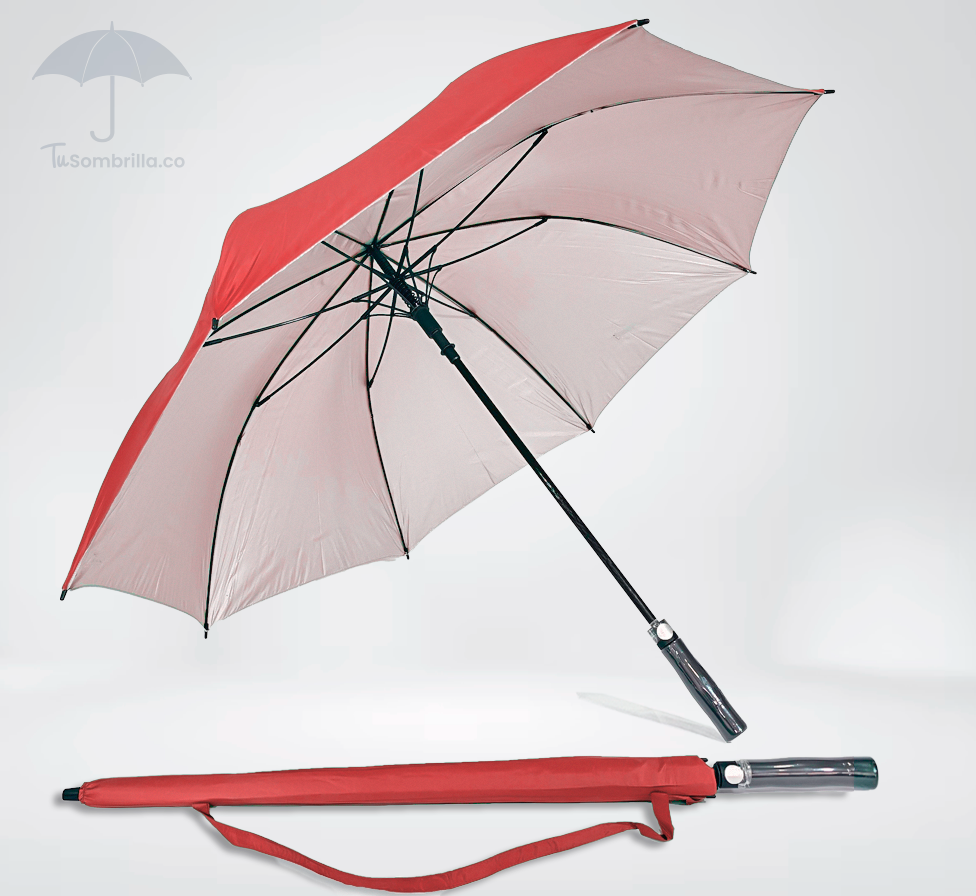 Sombrilla Grande Automática Tipo Golf Premium Apolo con Protección UV 30"- Ref: N04