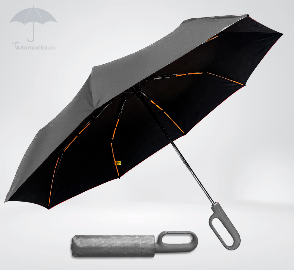 Sombrilla Clip Grande Doble Automática Premium 23” - Ref: N10 – Resistente, Compacta y con Protección UV para Todo Clima