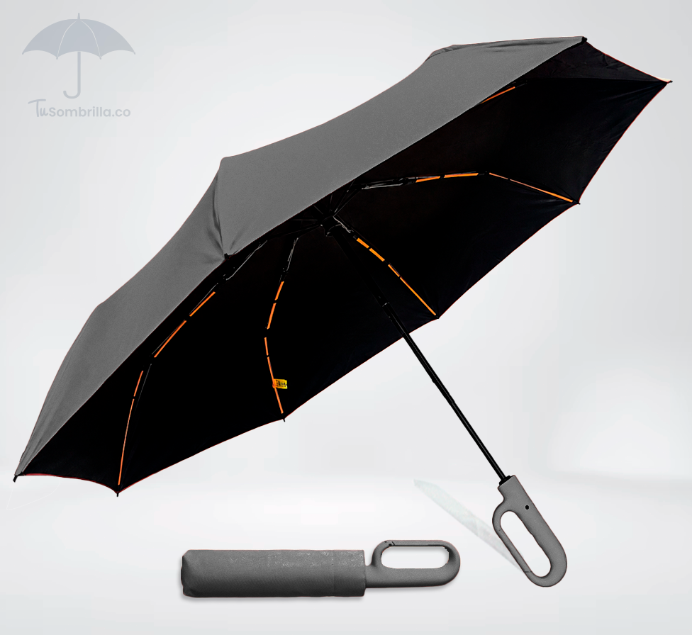 Sombrilla Clip Grande Doble Automática Premium 23” - Ref: N10 – Resistente, Compacta y con Protección UV para Todo Clima