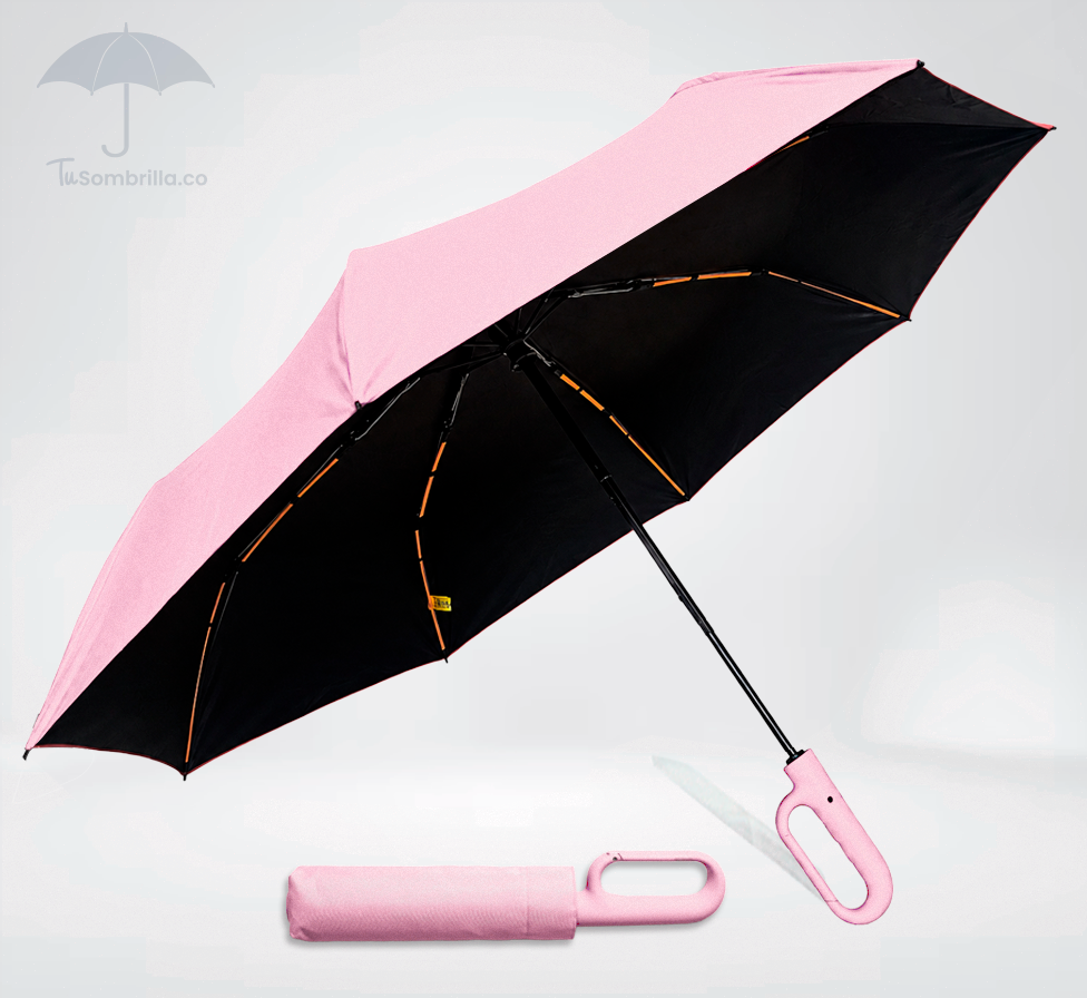 Sombrilla Clip Grande Doble Automática Premium 23” - Ref: N10 – Resistente, Compacta y con Protección UV para Todo Clima