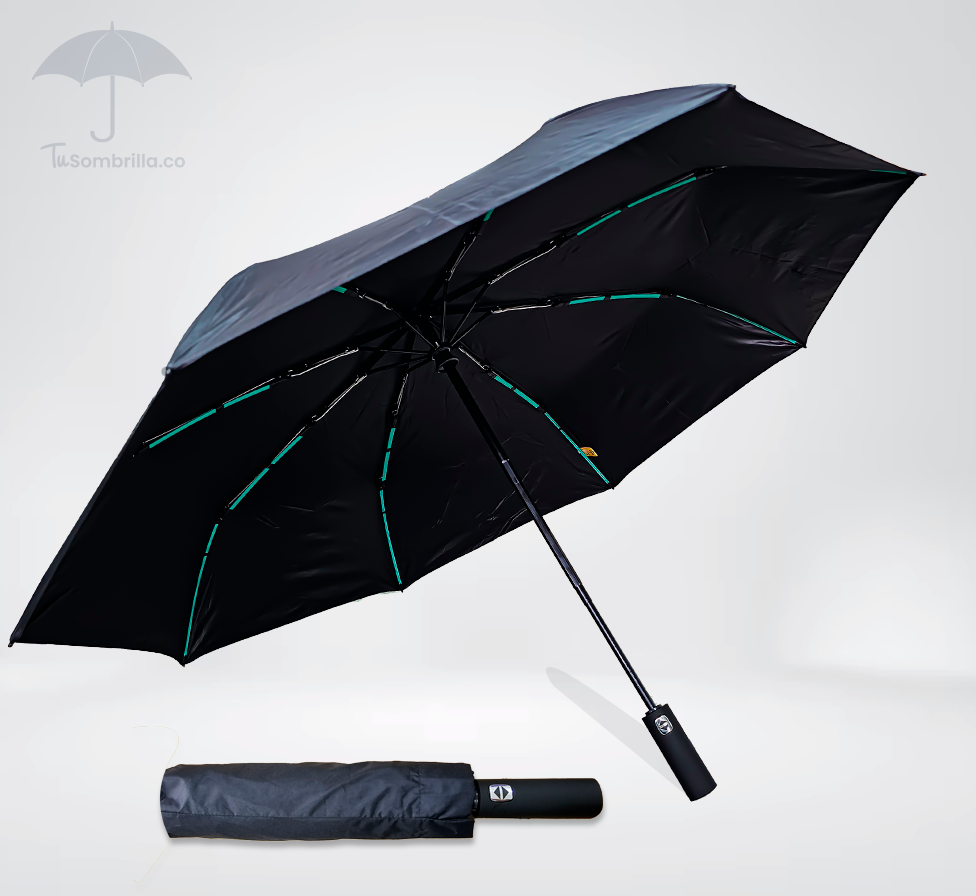 Sombrilla Resistente Ultra Force de Bolso Automática 23” - Ref:  N14 – Compacta, con Protección UV y Ideal para Eventos