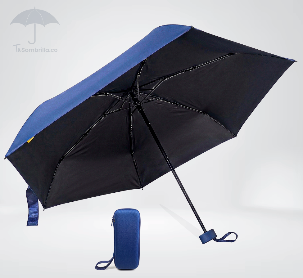 Sombrilla Pocket Personalizada con Logo para Regalos Corporativos – Corporativa, Mini, Estuche Cremallera, Filtro UV | Ref: N17