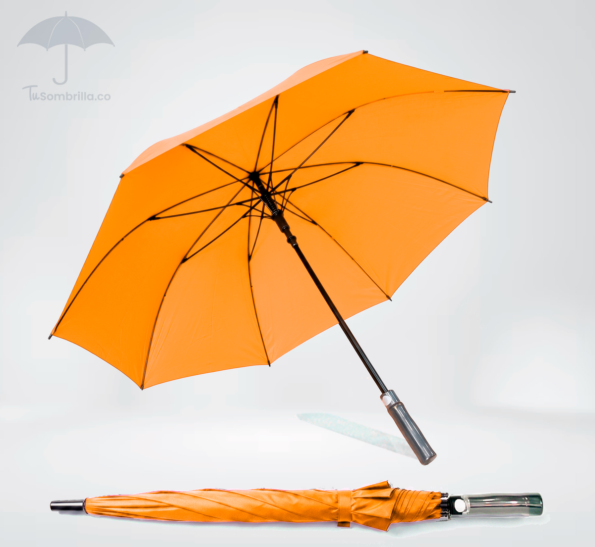 Sombrilla Golf Personalizada con Logo para Eventos – Publicitaria, Bastón Metal, Tela Pongee, 120 cm | Ref: N19
