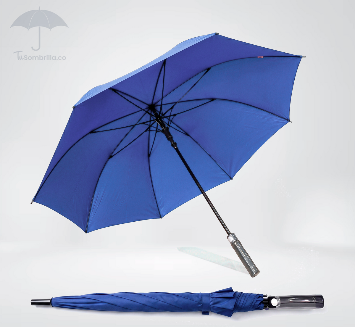 Sombrilla Golf Personalizada con Logo para Eventos – Publicitaria, Bastón Metal, Tela Pongee, 120 cm | Ref: N19