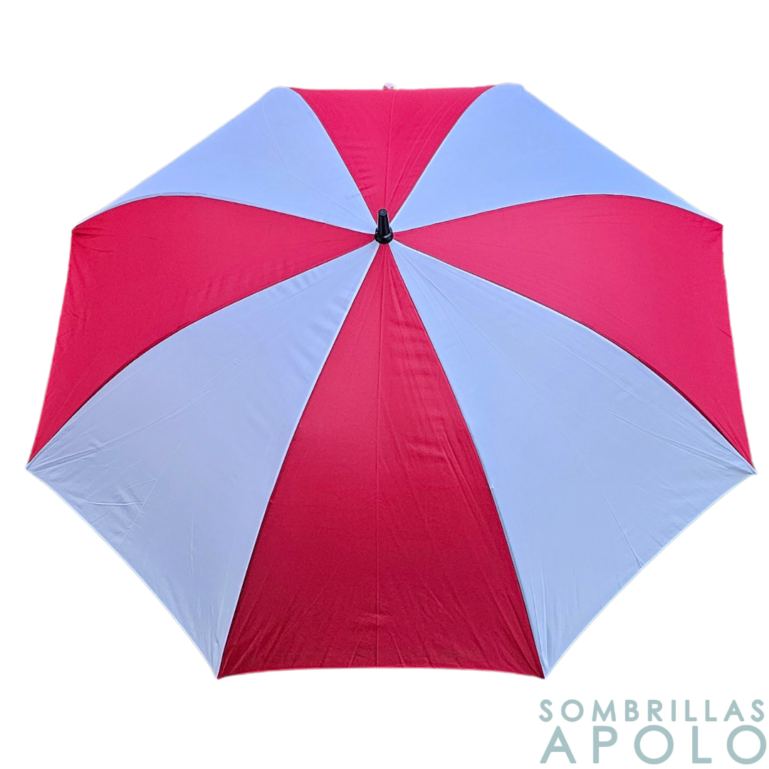 Sombrilla Resistente Grande Automática Tipo Golf Elite Bicolor Apolo 30" N05 – Para Eventos Deportivos y Promocionales