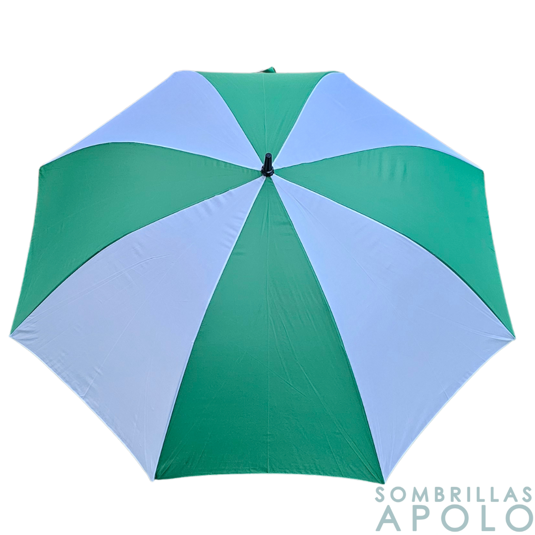 Sombrilla Resistente Grande Automática Tipo Golf Elite Bicolor Apolo 30" N05 – Para Eventos Deportivos y Promocionales