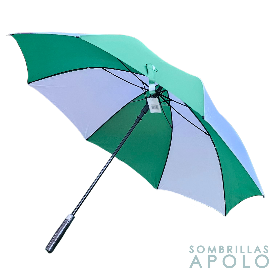 Sombrilla Resistente Grande Automática Tipo Golf Elite Bicolor Apolo 30" N05 – Para Eventos Deportivos y Promocionales