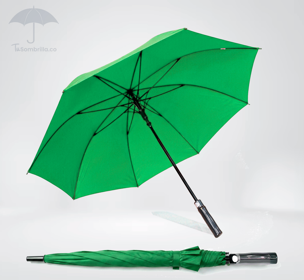 Sombrilla Golf Personalizada con Logo para Eventos – Publicitaria, Bastón Metal, Tela Pongee, 120 cm | Ref: N19