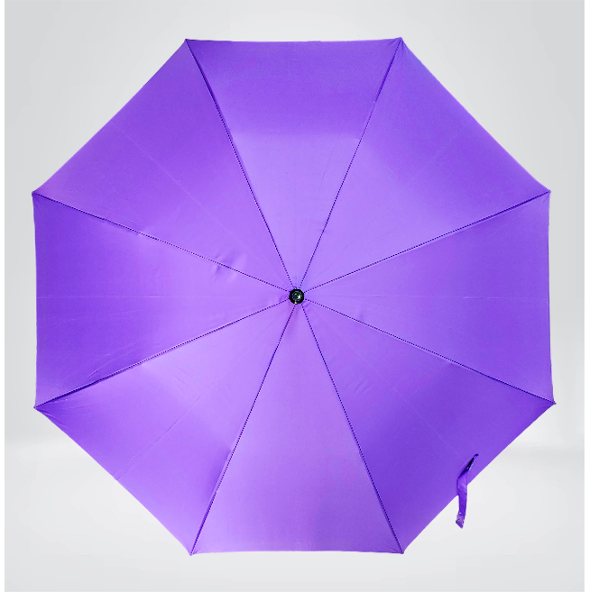 Sombrilla golf publicitaria morada personalizada con logo para empresas – N19 Sombrillas Apolo Colombia