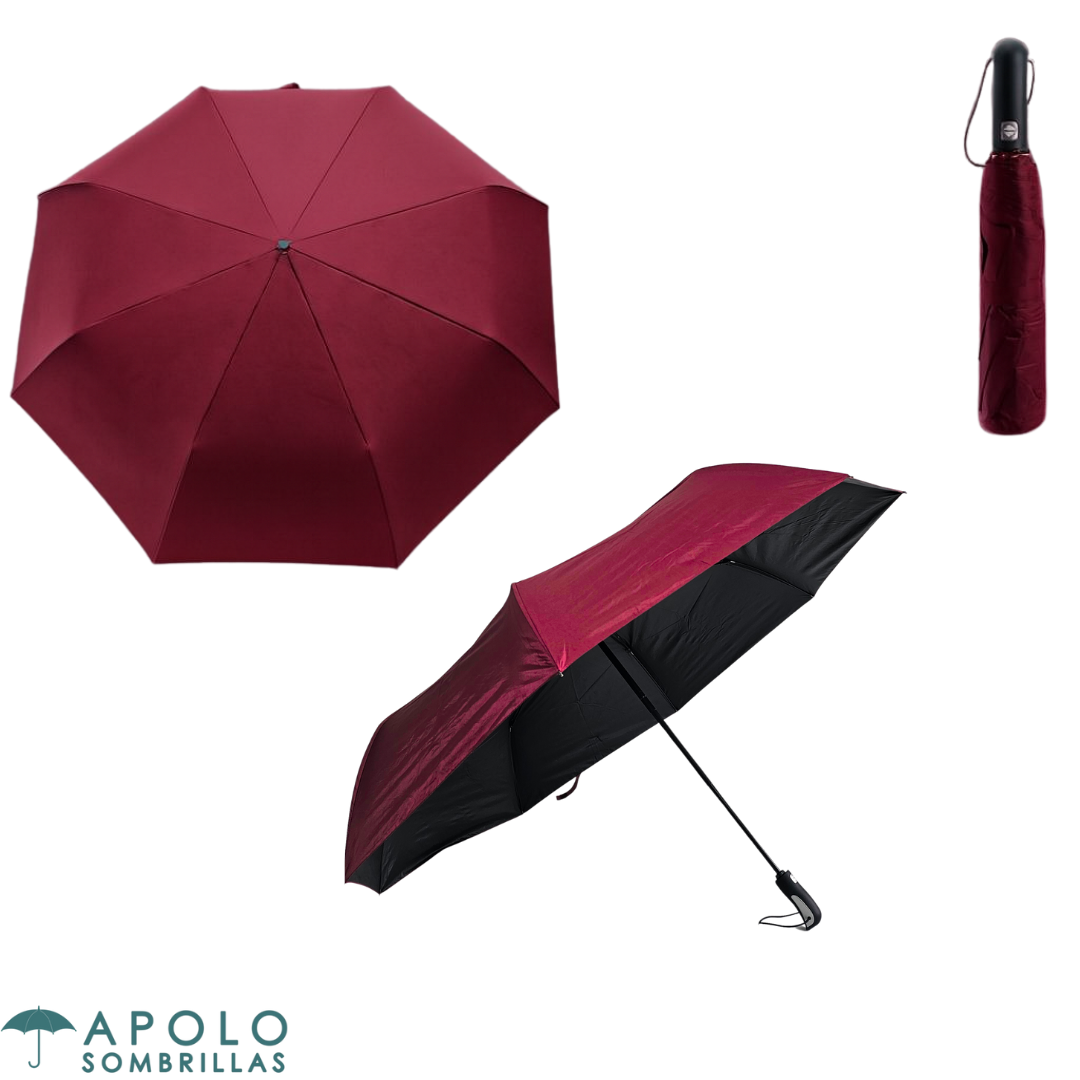Sombrilla Grande Top Executive Doble Automática de Bolso 27” N12 – Plegable, Resistente al Viento y con Filtro UV para Eventos