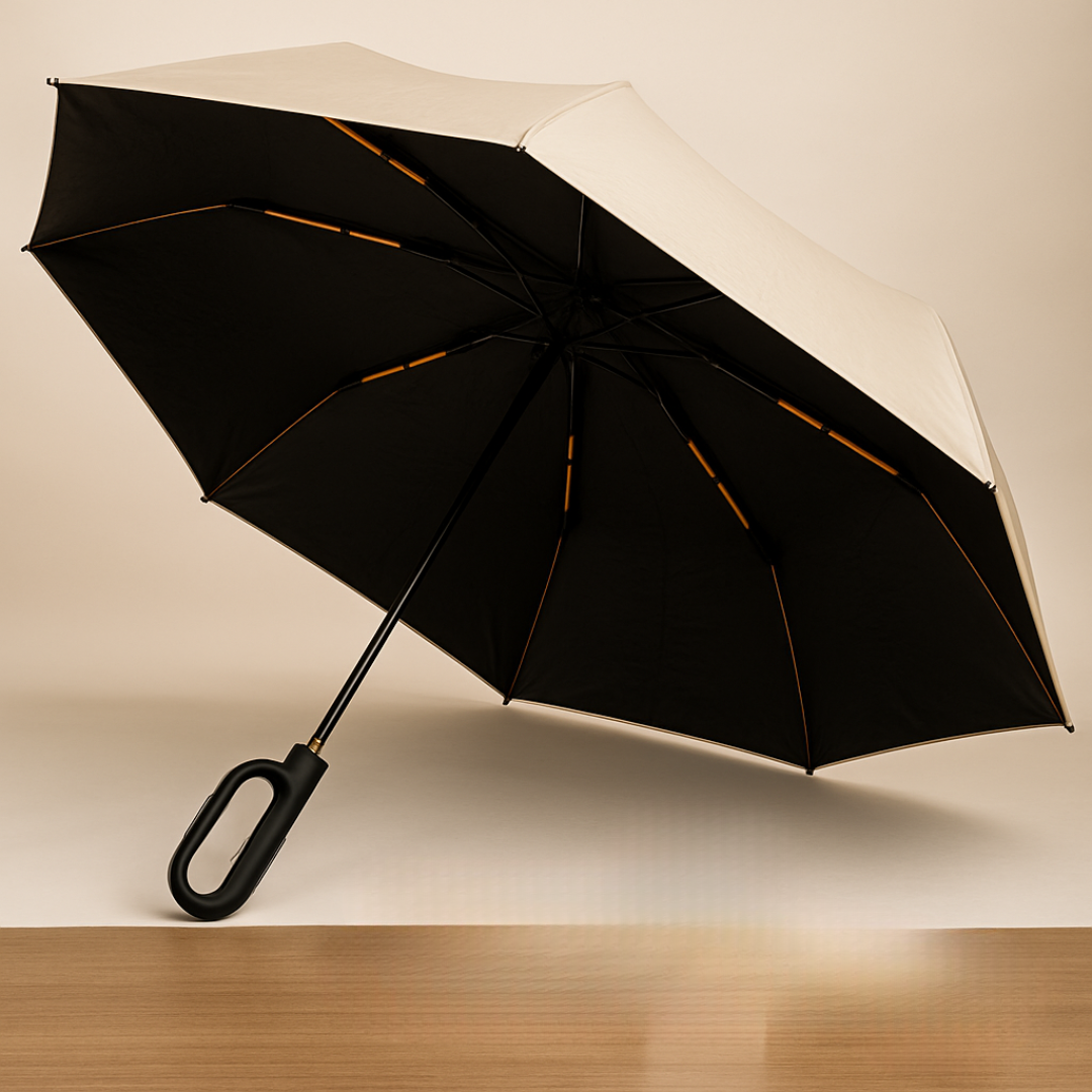 Sombrilla Grande Clip Doble Automática Premium 23” N10 – Resistente, Compacta y con Protección UV para Todo Clima