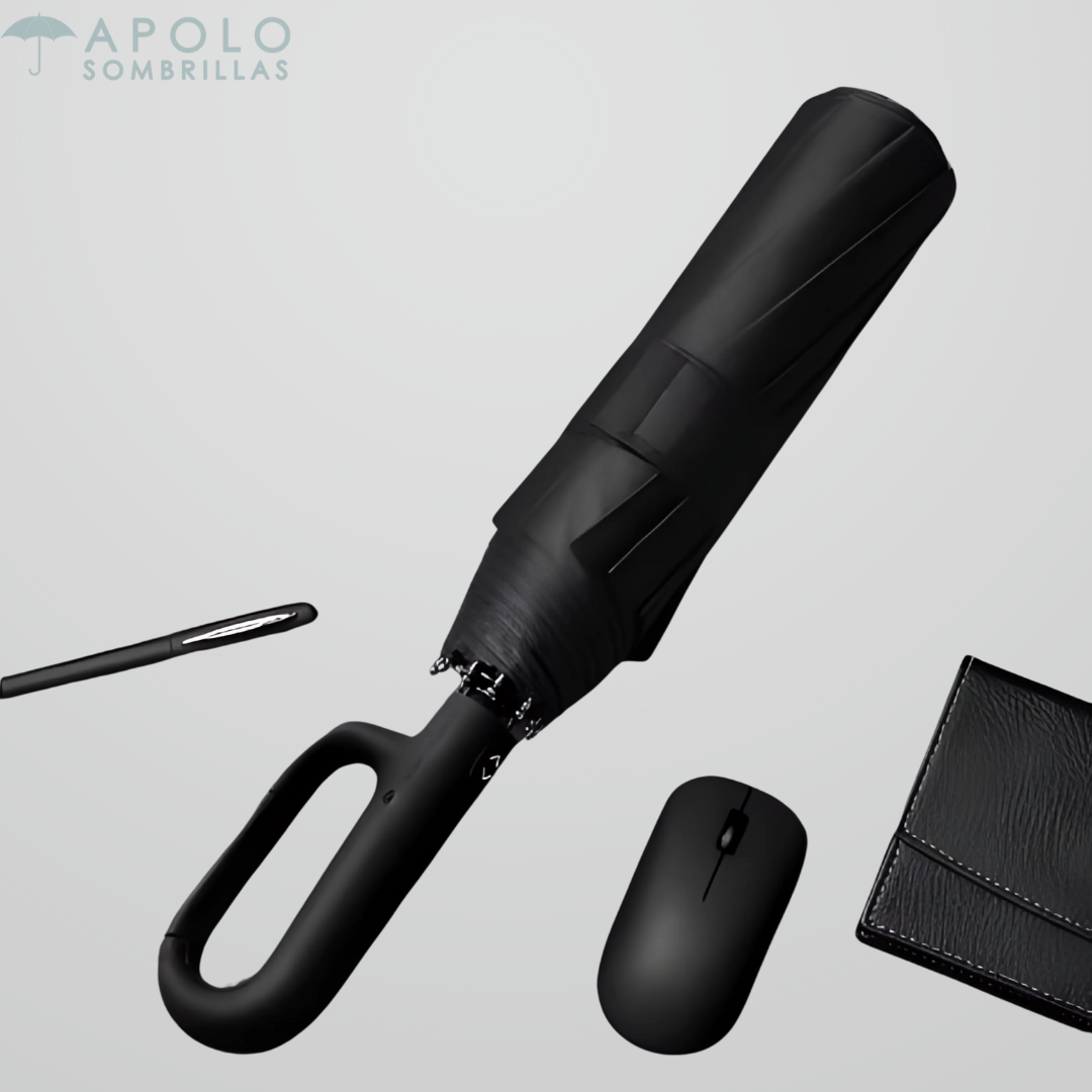 Sombrilla Grande Clip Doble Automática Premium 23” N10 – Resistente, Compacta y con Protección UV para Todo Clima